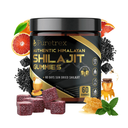 Organic Shilajit Gummies with Manuka Honey & Blood Orange - PURETREX