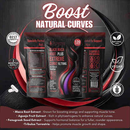 Black Maca Root Plus Extreme Curve Capsules 10,770mg