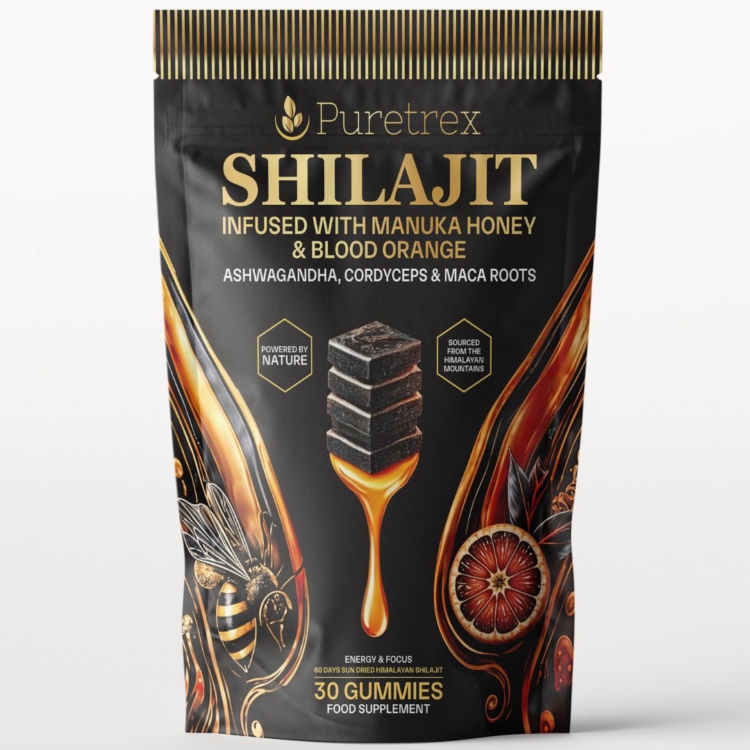 Shilajit Gummies with Manuka Honey & Blood Orange Gummies - PURETREX