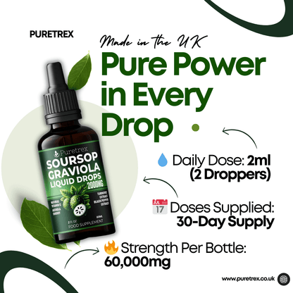 Soursop Graviola Liquid Drops 2000mg