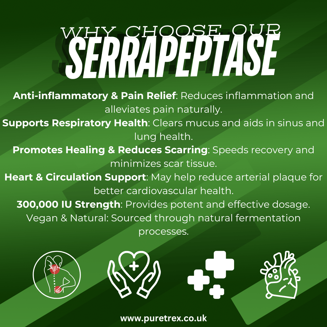 Serrapeptase Ultra 300,000 IU – Capsules - PURETREX