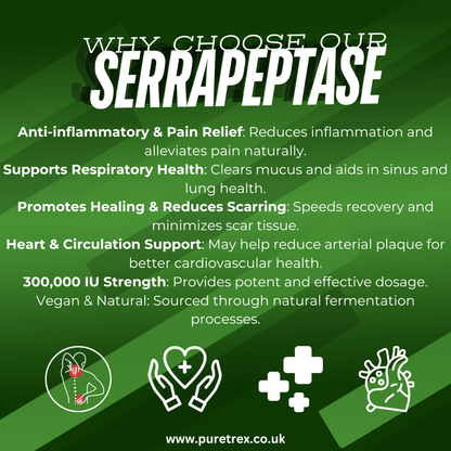 Serrapeptase Ultra 300,000 IU – Capsules - PURETREX