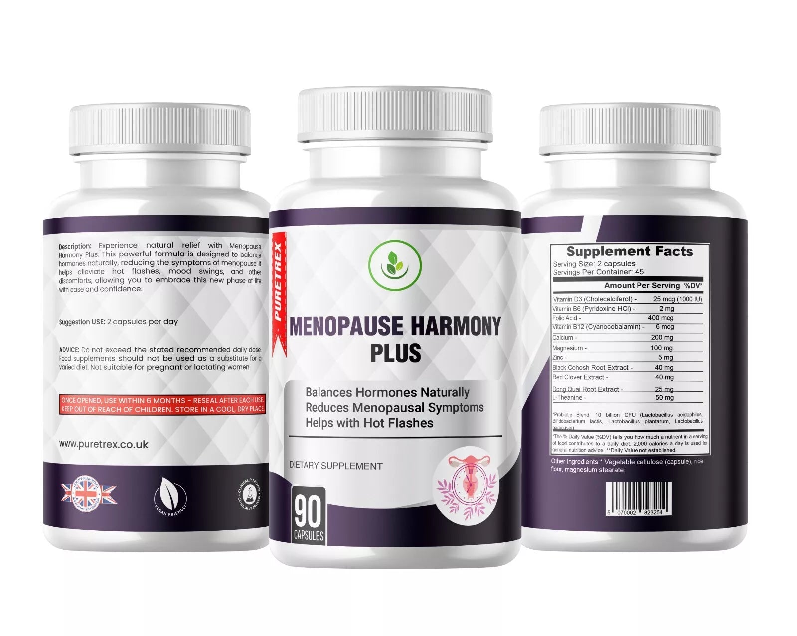 Menopause Harmony Plus – Capsules - PURETREX