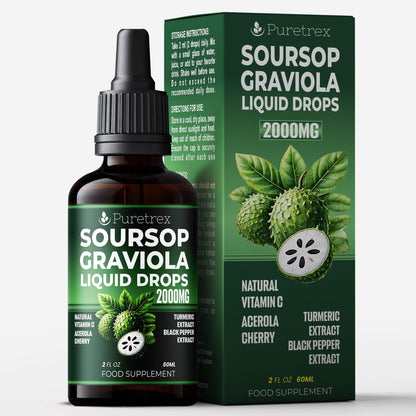 Soursop Graviola Liquid Drops 2000mg