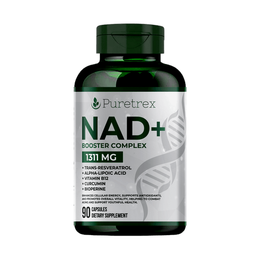 NAD+ Booster Complex with Trans-Resveratrol Capsules - PURETREX