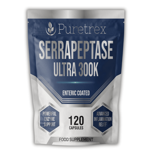 Serrapeptase 300,000 SPU High Strength Enzyme Support