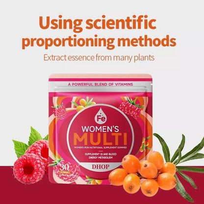 Women's Multi – Iron & Vitamin Supplement Gummies