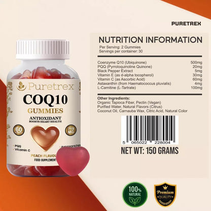 CoQ10 Peach Gummies