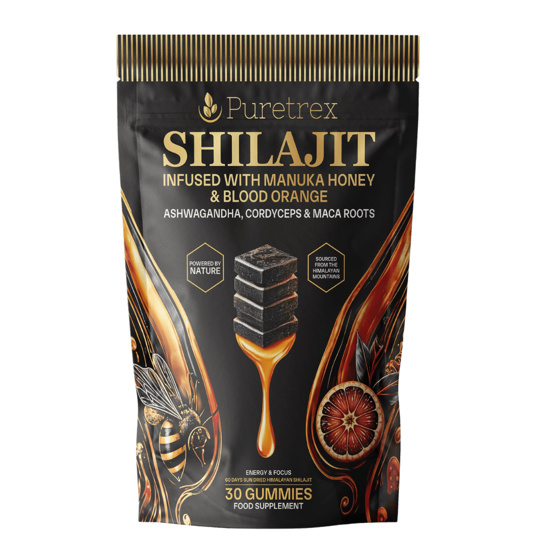 Shilajit Gummies with Manuka Honey & Blood Orange Gummies - PURETREX