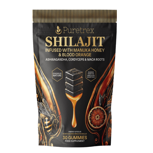 Shilajit Gummies with Manuka Honey & Blood Orange Gummies - PURETREX